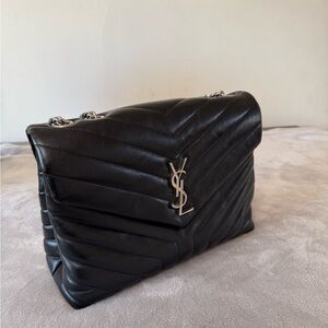 Yves Saint Laurent Quilted Black Shoulder Bag